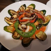 Grilled Vegetable Pasta without cheese at The House of Pita in Murphys