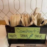 Compostable Utensils at Falafel Salam in Seattle