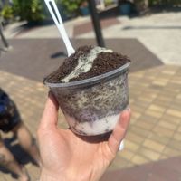 Ube Oreo ice wave   at Kawaii Ice Wave (Hawaii Kai) in Honolulu