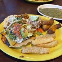 Sampler platter   at La Rumba Restaurant Latino in Asheville