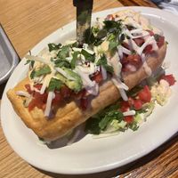 Vegan puffy burritoos  at La Rumba Restaurant Latino in Asheville