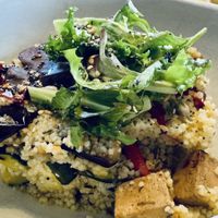 Couscous con verduras y tofu  at Sea Playa in Ajo