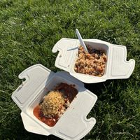 mixed and pre mixed  at Abu Amr Koshari  in Amsterdam