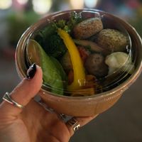 falafel buddha bowl at Atago - Saunas  in Tokyo