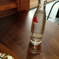 Sparkling water at Frittenwerk - Alexanderplatz in Berlin