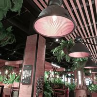 Middle of restaurant at Frittenwerk - Alexanderplatz in Berlin