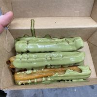 Churos mit Pistazien Saucen   at Frittenwerk - Alexanderplatz in Berlin