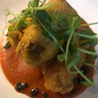Crispy Tofu Starter at The Brasserie at Ballygarry Estate Hotel and Spa in Tralee