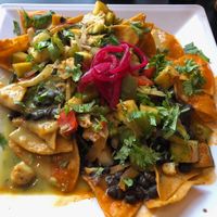 Chilaquiles (vegan) at Corazon Cafe  in San Luis Obispo