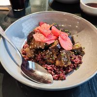 Nasu Soba (pickled eggplants) at HIKARI in Zurich