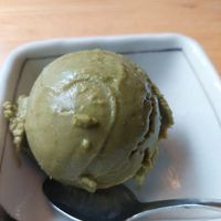 Matcha ice cream vegan! at HIKARI in Zurich