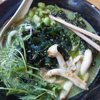 Green ramen bowl at HIKARI in Zurich
