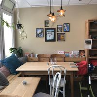 Indoor seating  at Initiative Poing Unverpackt in Poing