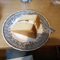 Victoria Sponge at The Soap Bar Café in Clutton
