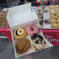 Jammy Dodger, The Homer, Speculoos Spectaculous and White Oreo at Doughnutz - Pop Up in Birmingham