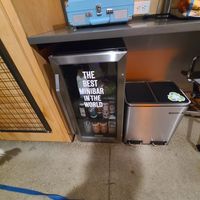 Beer fridge in hotel rooms at BrewDog in Canal Winchester