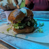 Plant based cheese burger #Veganuary at BrewDog in Las Vegas