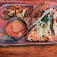 Roasted pepper and artichoke hummus at BrewDog in Las Vegas