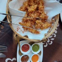 Corn fritters at Mughal in Kyoto