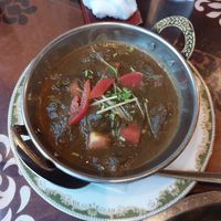 Black Eggplant Curry at Mughal in Kyoto