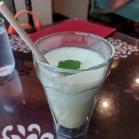 Fresh Mint & pineapple juice at Mughal in Kyoto