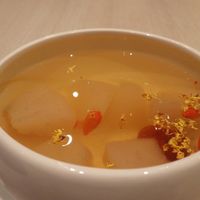 Pear and aloe vera dessert at Whole Earth 环界蔬食 in Central Singapore