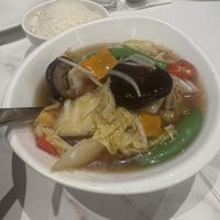 Braised tofu and veg  at Whole Earth 环界蔬食 in Central Singapore