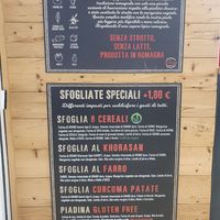 In all their flatbread/dough options lard (as in the traditional recipe) is substituted with veg margarine, but they do contain honey. Luckily, there is one 8-cereal VeganOK-certif at Piadineria La Caveja in Portogruaro