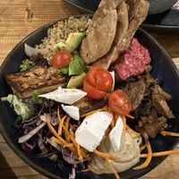 Superbowl with added tofu.   at Mood Cafe in London