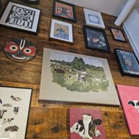 Cows! at Mood Cafe in London