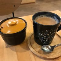 Spicy chai (vegan milk) at Shojin Cafe Foi - Wakayama Station in Wakayama