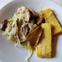 Seitan alla veneziana at Trattoria Da Bertin in Marostica