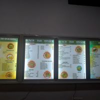 Menu at Hridayam at Parmarth in Rishikesh