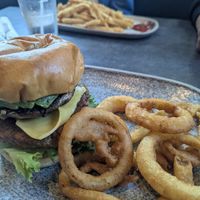 Burger at One Eyed Jack in Kingston