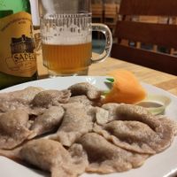 vegan gardener's pierogis at Restauracja Ratuszowa in Nowy Sacz