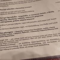 vegan gardener's pierogis at Restauracja Ratuszowa in Nowy Sacz