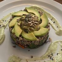 the vegan quinoa salade!! loved it!  at Retro Corner in Essaouira