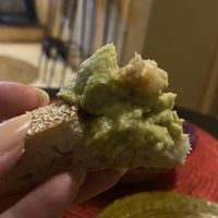 vegan pesto hummus! so good!  at Retro Corner in Essaouira