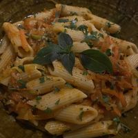 i ordered the veggie pasta and asked for it to be prepared vegan, so tasty!  at Retro Corner in Essaouira