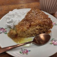 Sticky vanilla sponge pudding at Busy V Bakery  in Bristol