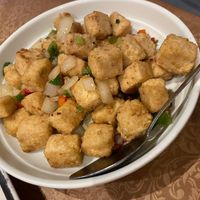 Salt n pepper tofu   at Happiness Inn in Newcastle Upon Tyne