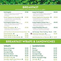 Menu at Hip and Pistol in Ilfracombe
