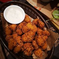 Cauliflower poppers at Hip and Pistol in Ilfracombe