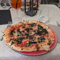 Nice Pizza with Vegan cheese! at Quid Gusto Siciliano in Palermo