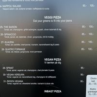 29, 30 and 31 are vegan pizzas. 25, 26 and 27 can be made vegan    at Amigo Pizza in Frederiksberg