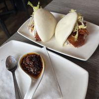 Seitan char siu bao  at Soos in Toronto