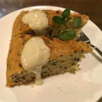 Sweet potato cakes at Gopinatha in Tokyo