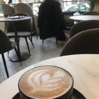 Really good coffee with milk alternatives   at Caphe Banh Mi in Alexandria