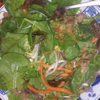 Horrible called ";Just Xa Lach"; Salad at Caphe Banh Mi in Alexandria