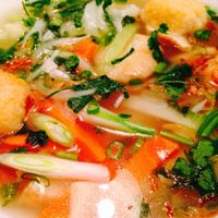 Vegan pho! at Caphe Banh Mi in Alexandria